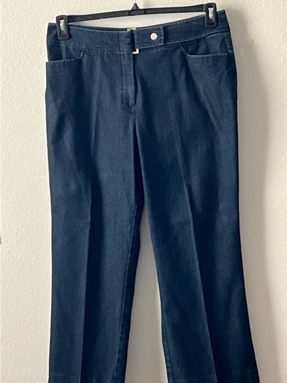 Focus 2000‎ Classy Women's Straight-Leg Jeans in Navy, Size 16PS
